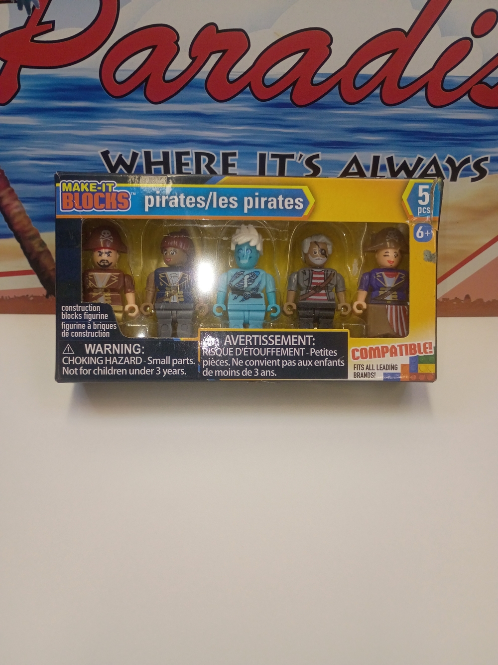 Make -It BlocksPirates Mini Figures 5 Pirates Compatible Fits All Leading Brands